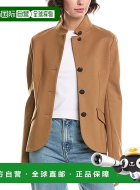 自营rag & bone破布和骨头Sadie Blazer-棕色 美国奥莱直发外套