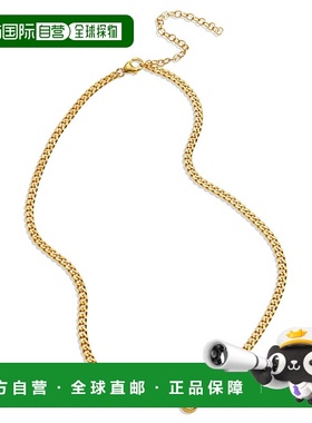 自营 savvy cie jewels18K Gld Pl。 Cicle CZ 颈部。 - 黄色 美