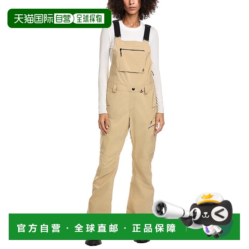 自营Volcom Elm Stretch Gore Bib Overall - tan 美国奥莱直发