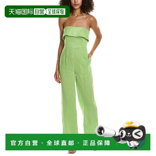 自营 Nicholas Chesa 亚麻连身裤 - 黄色 美国奥莱直发性感连体裤