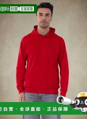 自营members onlyMen's Pullover Hooded Sweatshirt - red 美国