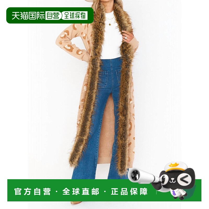 自营show me your mumuLangston Cardigan In Warm Leopard 美国