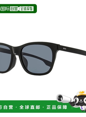 自营 Boss男式另类太阳镜B1555/O/F/s 807IR黑色56mm-807IR 美国