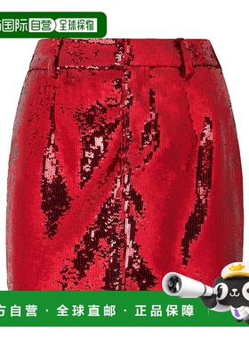 自营philipp pleinMini Skirt Paillettes - red 美国奥莱直发