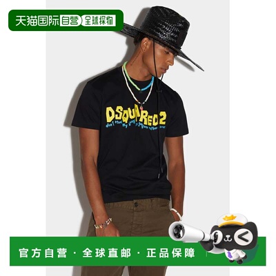 自营Dsquared2 Fibres Women's T-Shirt - black 美国奥莱直发