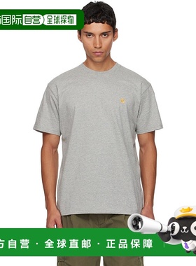 1h可退 香港直邮潮奢 CARHARTT WIP 男士 灰色 Chase T 恤 I02639