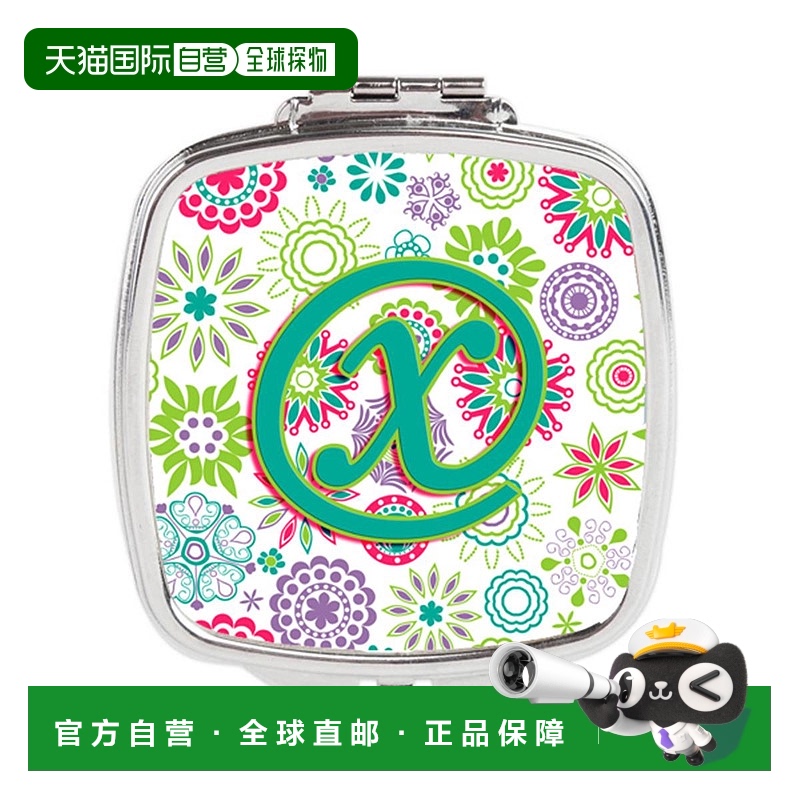 自营 Carolines Treasures CJ2011-XSCM 字母 X 花朵粉色蓝正品