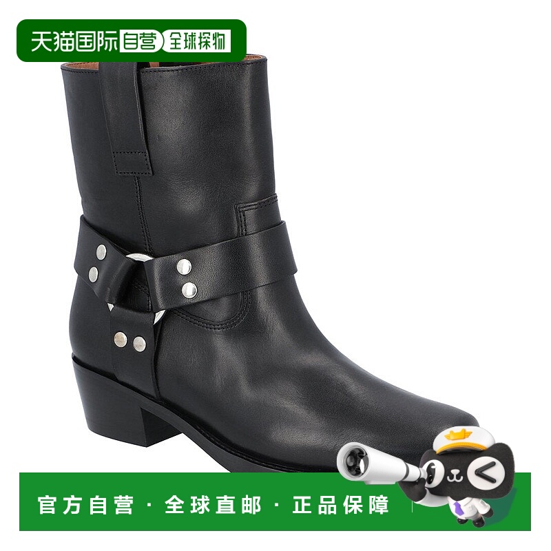 自营 Paris Texas Roxy 踝靴皮革靴 - 黑色 美国奥莱直发厚底鞋