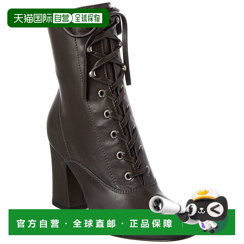 自营Gianvito Rossi Mackay 85灰色皮靴 美国奥莱直发