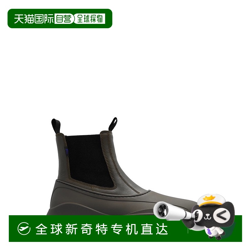 1h可退 香港直邮潮奢 Burberry 巴宝莉 男士 Scoot 圓頭切爾西踝