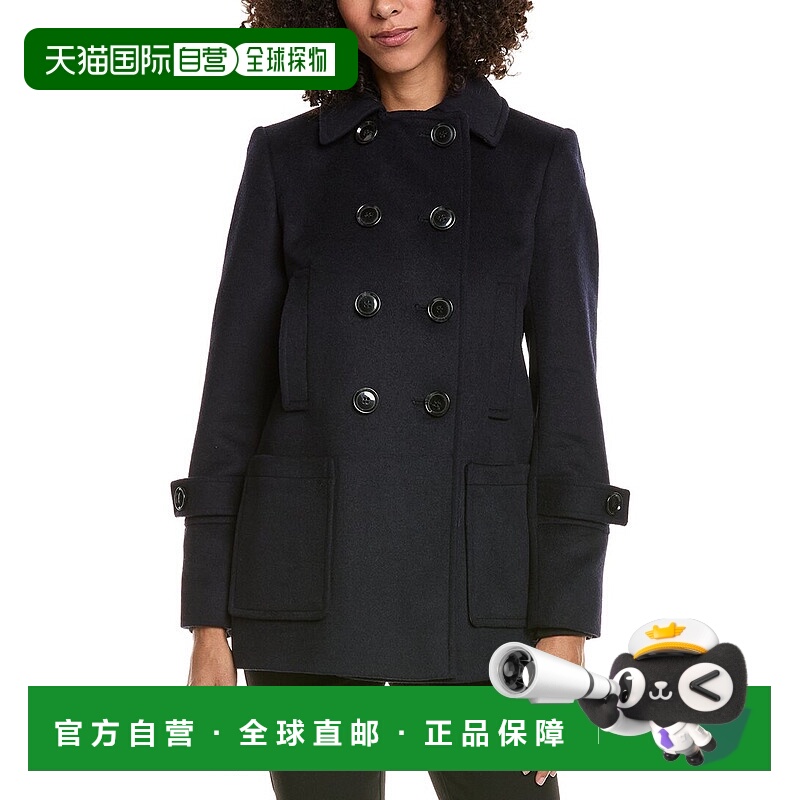 自营Sam Edelman Wool-Blend Peacoat - blue 美国奥莱直发