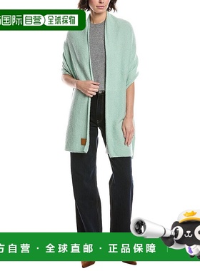 自营Vince Boucle反向针织羊毛和羊绒混纺针织连衣裙-绿色 美国奥