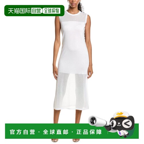 自营Kenneth Cole半透明连衣裙-白色 美国奥莱直发