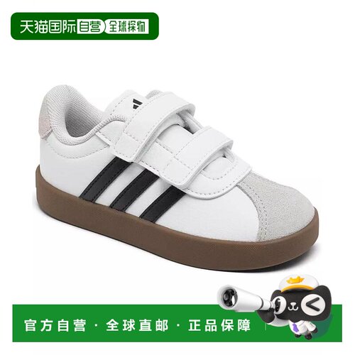 1h可退 【美国直邮】adidas Toddler Kids VL Court 3 0 紧固带休