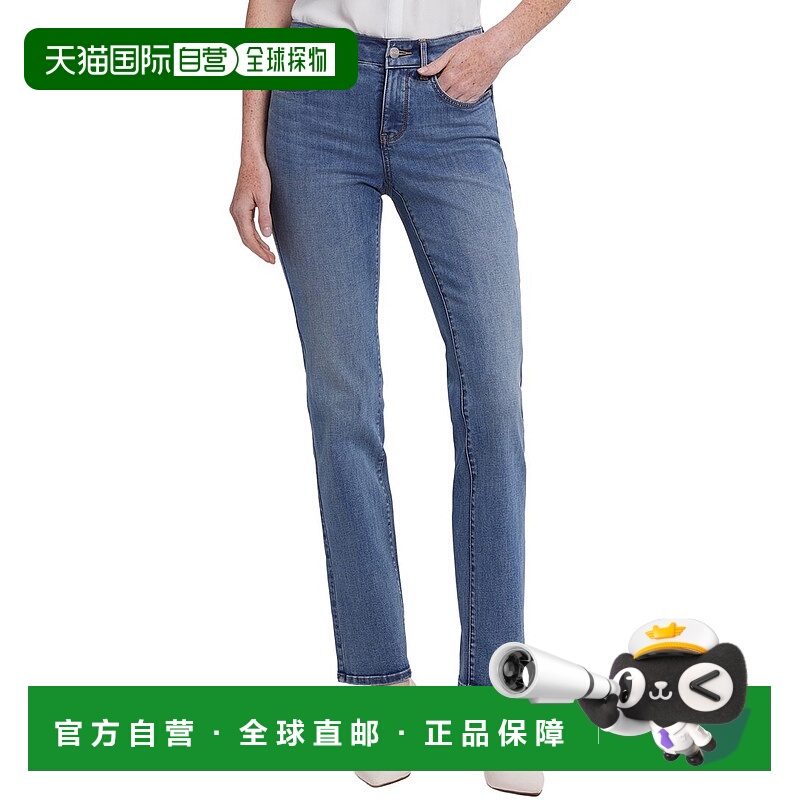 自营NYDJ Petite Marilyn Majorca Bay Straight Leg Jean - blue