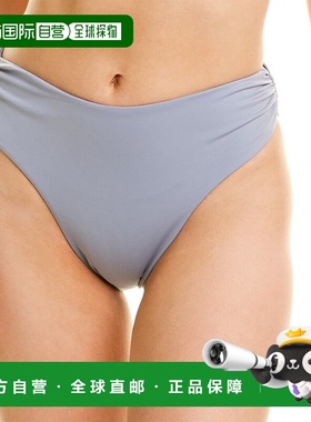 自营 TULAROSA Famke 高腰比基尼泳裤 - 蓝色 美国奥莱直发性感