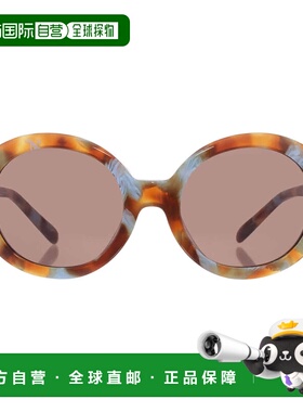 自营Tory Burch Brown Oval Ladies Sunglasses TY7210U 201773 5