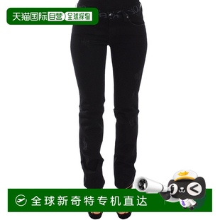 Scervino 彈力牛仔褲 修身 藍(lán)色緊身女式 黑色 牛仔褲 自營Ermanno