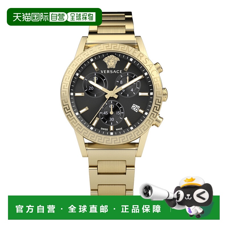 versaceSport Tech 计时腕表 - 金色/金色/黑色 【美国奥莱】直发