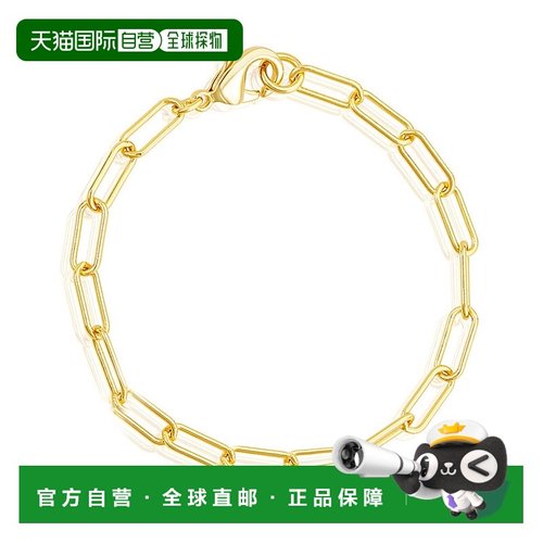 自营 Adornia 矮胖纸夹链手链 金色 - 黄色 美国奥莱直发