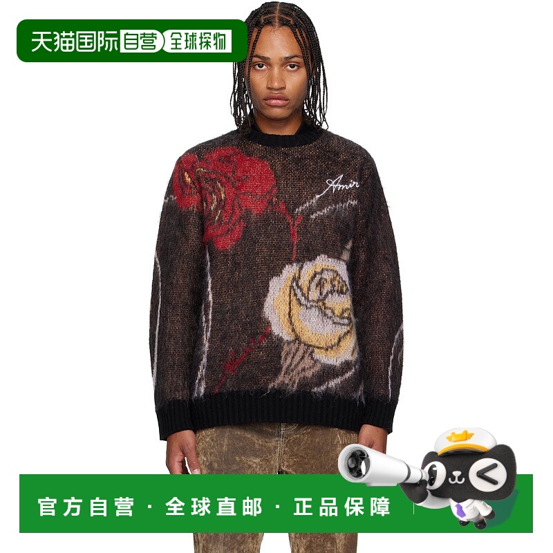 1h可退 香港直邮潮奢 AMIRI 男士 多色 Floral Crewneck 毛衣 AMK