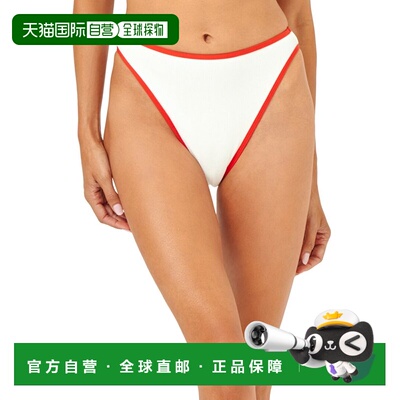自营l spaceL*Space Nora Bitsy Bikini Bottom - white 美国奥莱