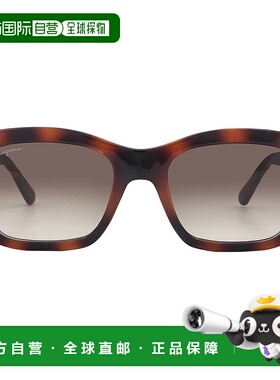 自营Salvatore Ferragamo Grey Gradient Square Ladies Sunglass