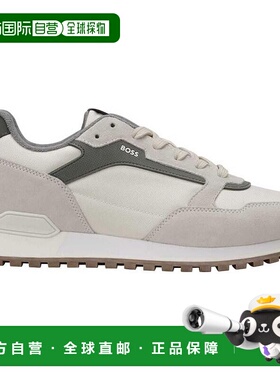 自营Hugo Boss Men's Parkour Suede Running Sneaker, Medium Gr