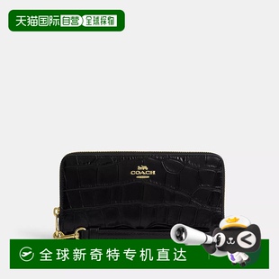 长款 1h可退 Outlet 美国直邮 拉链钱包手拿包 Coach蔻驰