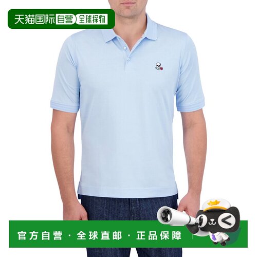 自营Robert Graham The Player Knit Polo Shirt - blue 美国奥莱