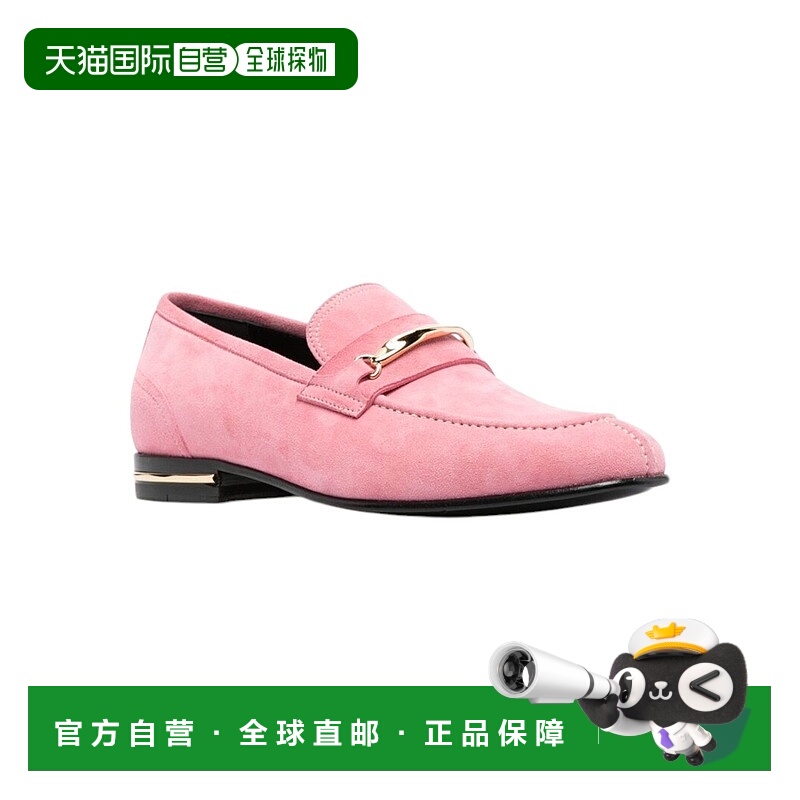 自营 Bally Genos 6304148 男士粉色 Samantha 绒面皮革乐福鞋 -