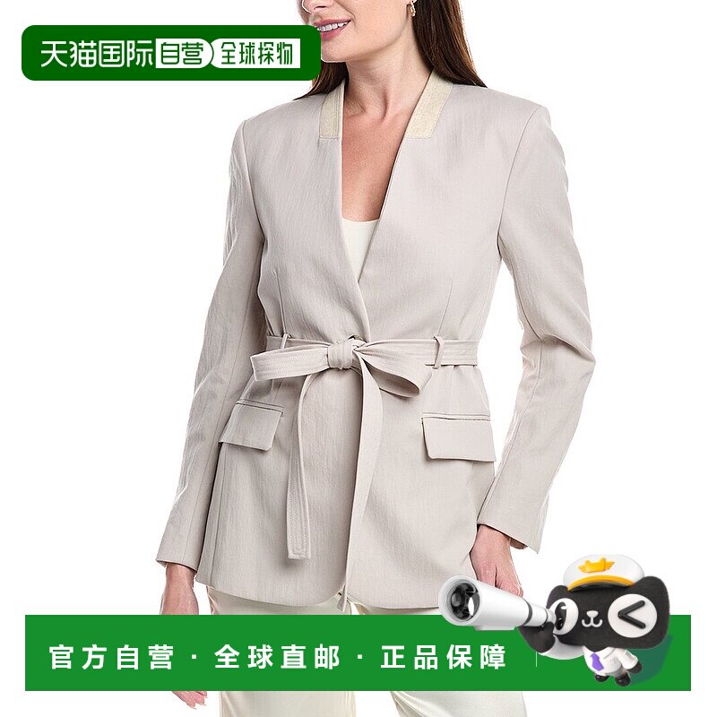 自营 3.1 Phillip Lim Relaxed Wool-Blend Blazer - tan 美国奥