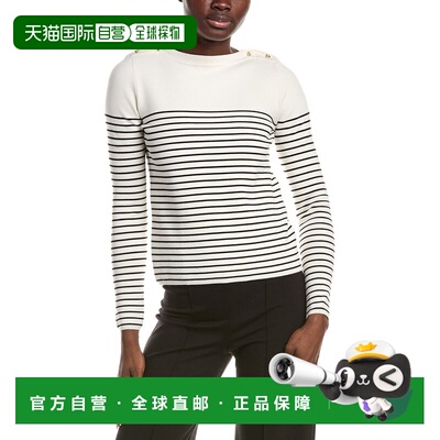 自营Max Mara Studio Papilla Sweater - white 美国奥莱直发毛衣