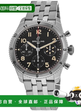 自营Breitling Classic Avi Chronograph 42 P-51 Mustang Black