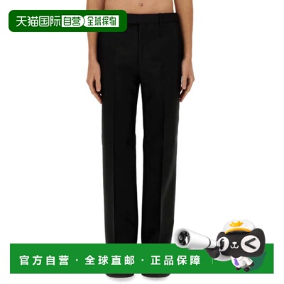 自营burberryStraight-Leg Tailored Pants - black 美国奥莱直发