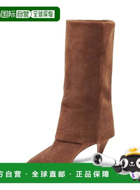 自营Dolce Vita Dionne Boots Brown Suede Pointed Toe Mid-Calf