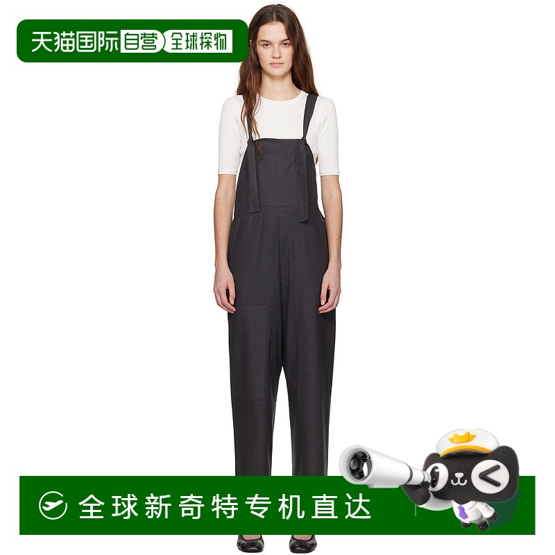 香港直邮潮奢 Baserange 女士 灰色 Gren 背带裤 JUGRO