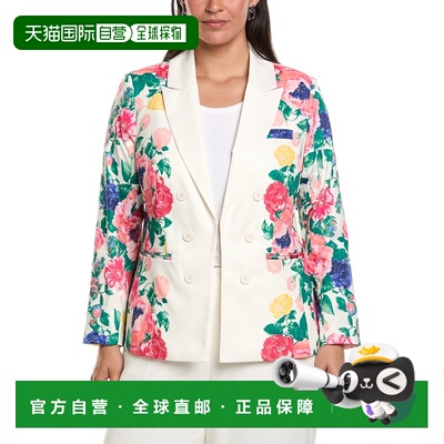 自营Tahari ASL Plus Sateen Blazer - White 外套 美国直发奥莱