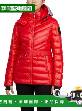 自营 Pajar 女士 Bailey 可折叠轻质新雪丽羽绒服，带可拆卸风帽