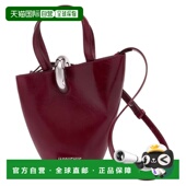 Burgundy 自营Le red Jacquemus Leather Petit Bambola