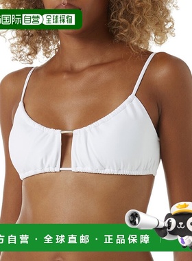 自营 Melissa Odabash法国比基尼上衣-白色 美国奥莱吊带性感直发