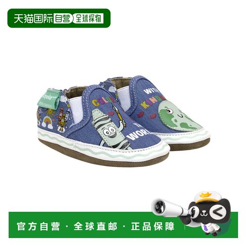 自营Robeez Crayola Color The World Soft Sole - blue 美国奥莱
