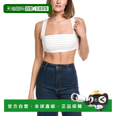 自营AMUR Carol Crop Top - white 美国奥莱直发性感背心