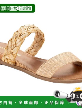 自营sun + stoneSun Stone Easten Slide Sandals Raffia Woven