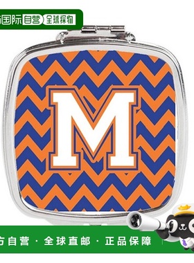 自营 Carolines Treasures CJ1060-MSCM 字母 M 雪佛龙蓝色正品