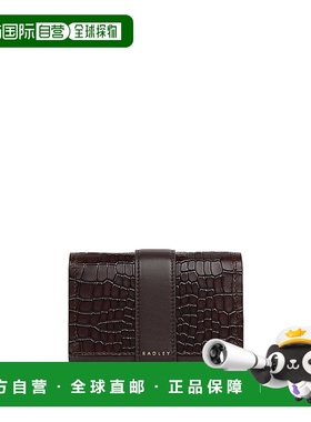 自营radleySloane Mews - Faux Croc Medium Flapover Wallet - d