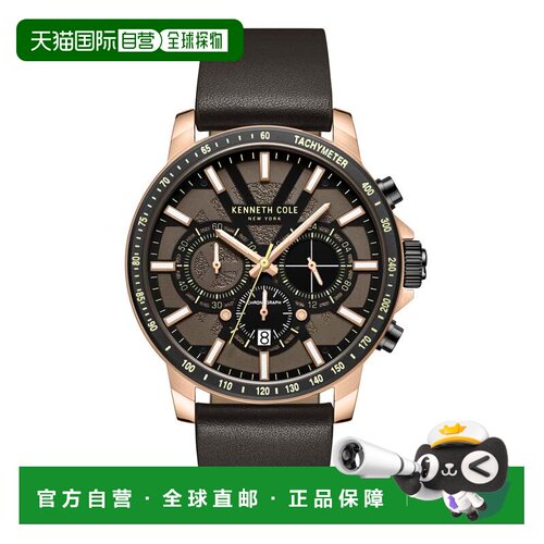 自营Kenneth Cole Men's Classic mm Quartz Watch - black 美国