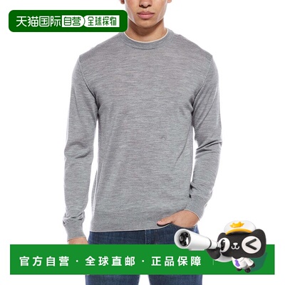 自营Eleventy Wool & Silk-Blend Round Neck Sweater - grey 美