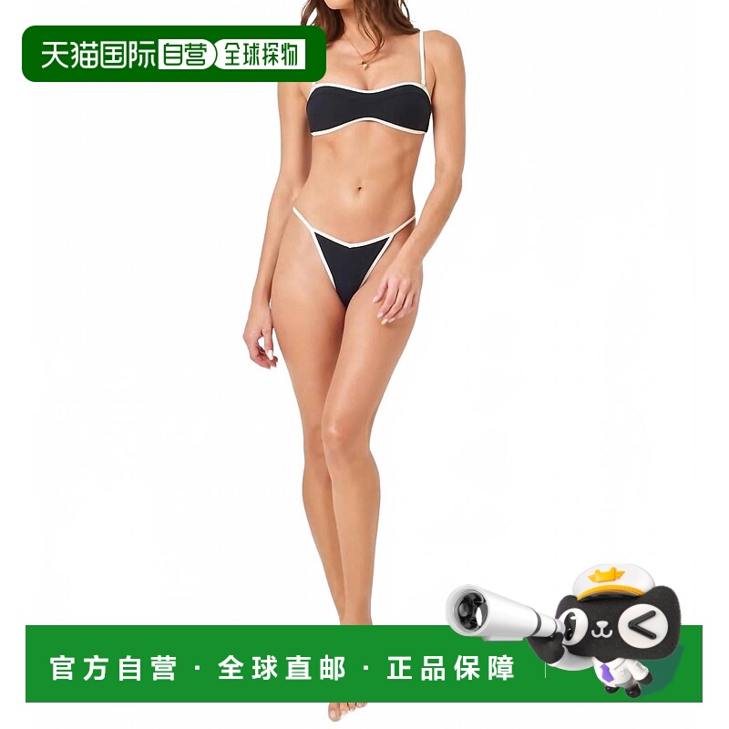 自营l space女式Pixie比基尼底部在Bitsy黑色-Bitsy黑色 美国奥莱