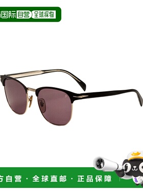 自营 david beckham大卫 贝克汉姆男式56mm哑光黑金太阳镜DB7057F